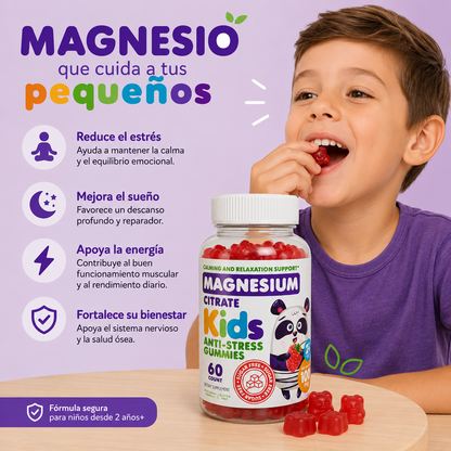 Gomitas de Citrato de Magnesio para Niños