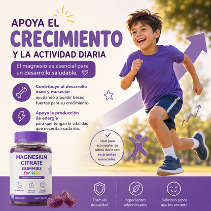 Gomitas de Citrato de Magnesio para Niños