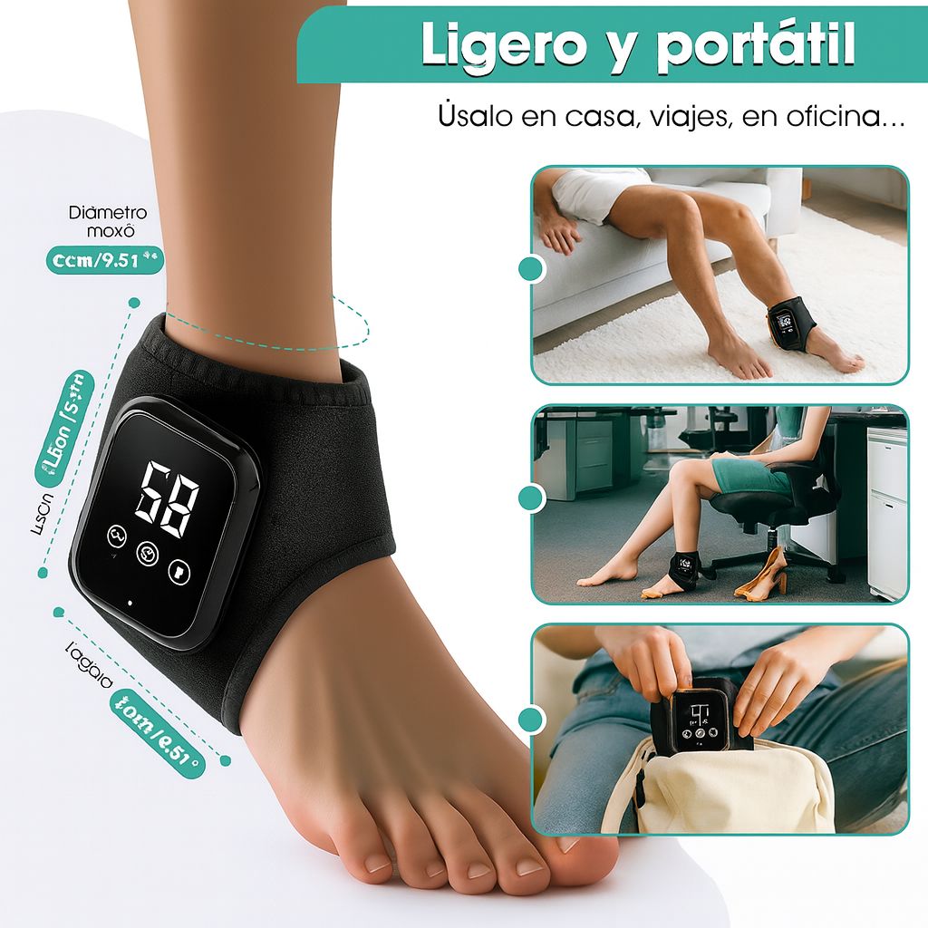 Masajeador Inalámbrico con Calor para Piernas